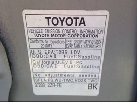 2010 TOYOTA COROLLA, LE, 1.8L, AT.   Z25066